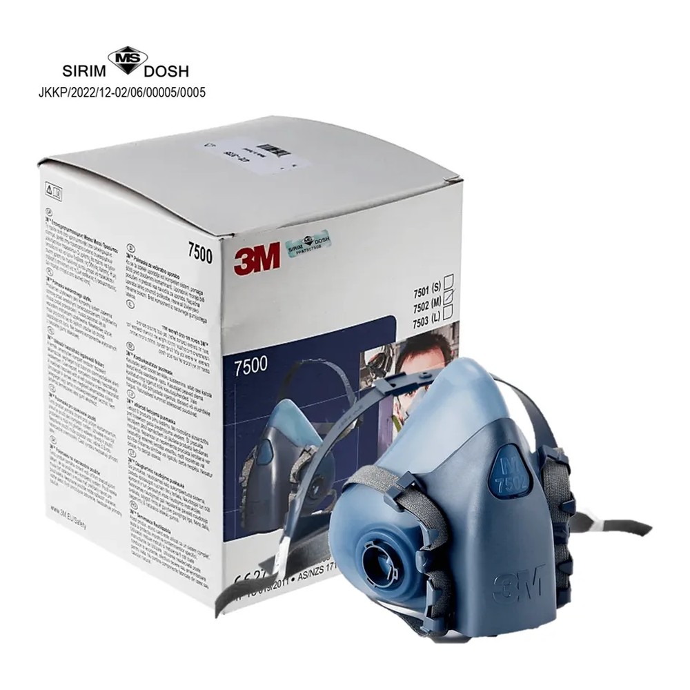respirador 3M 7500 media cara de silicona