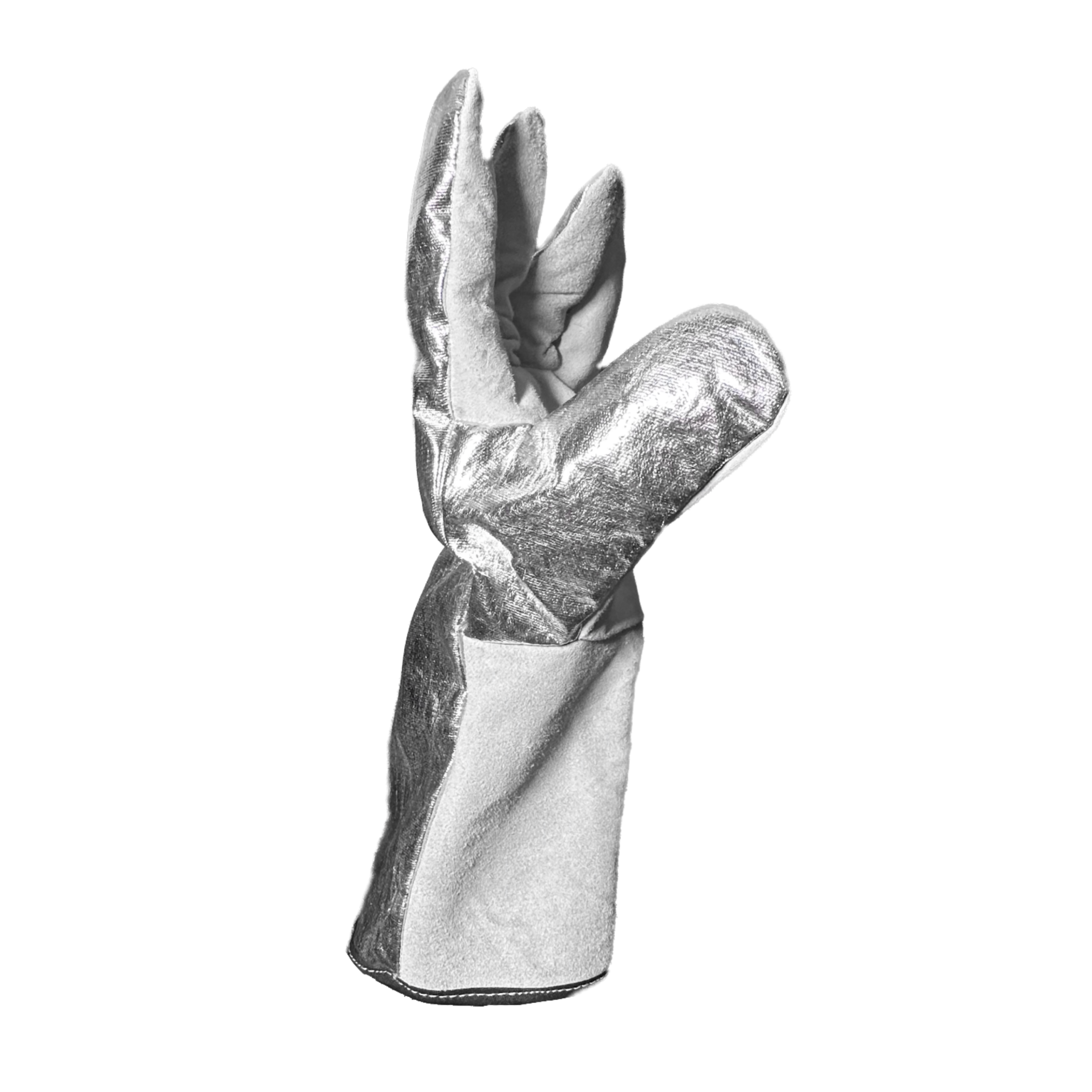 Guante aluminizado con palma de carnaza 33 cm - Imagen 2